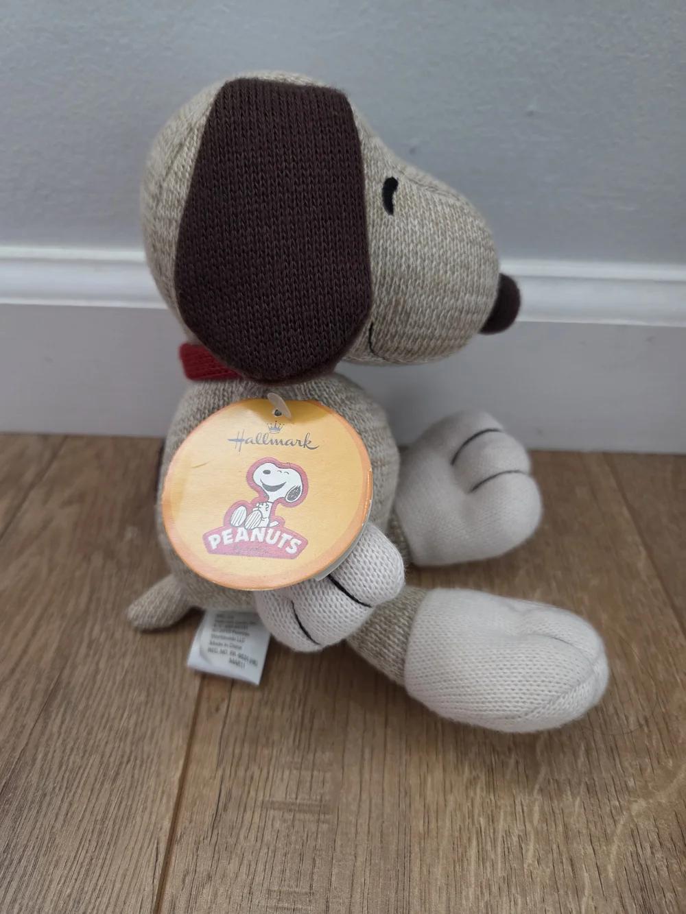 Peanuts Knit Snoopy Plush Dog Toy